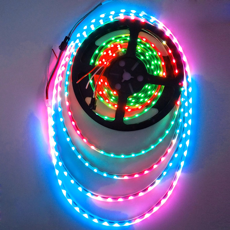 WS2811 020SMD DC5V 60LEDs/m Side Emitting Addressable LED Strip Lights, 5m/16.4ft per roll WS2811 020SMD DC5V 60LEDs/m Side Emitting Addressable LED Strip Lights, 5m/16.4ft per roll